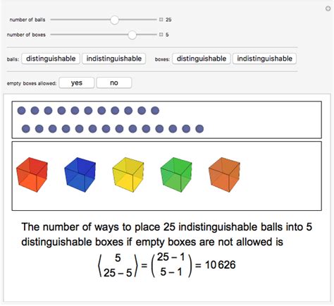 number of ways to distribute balls in boxes|how many balls in a box.